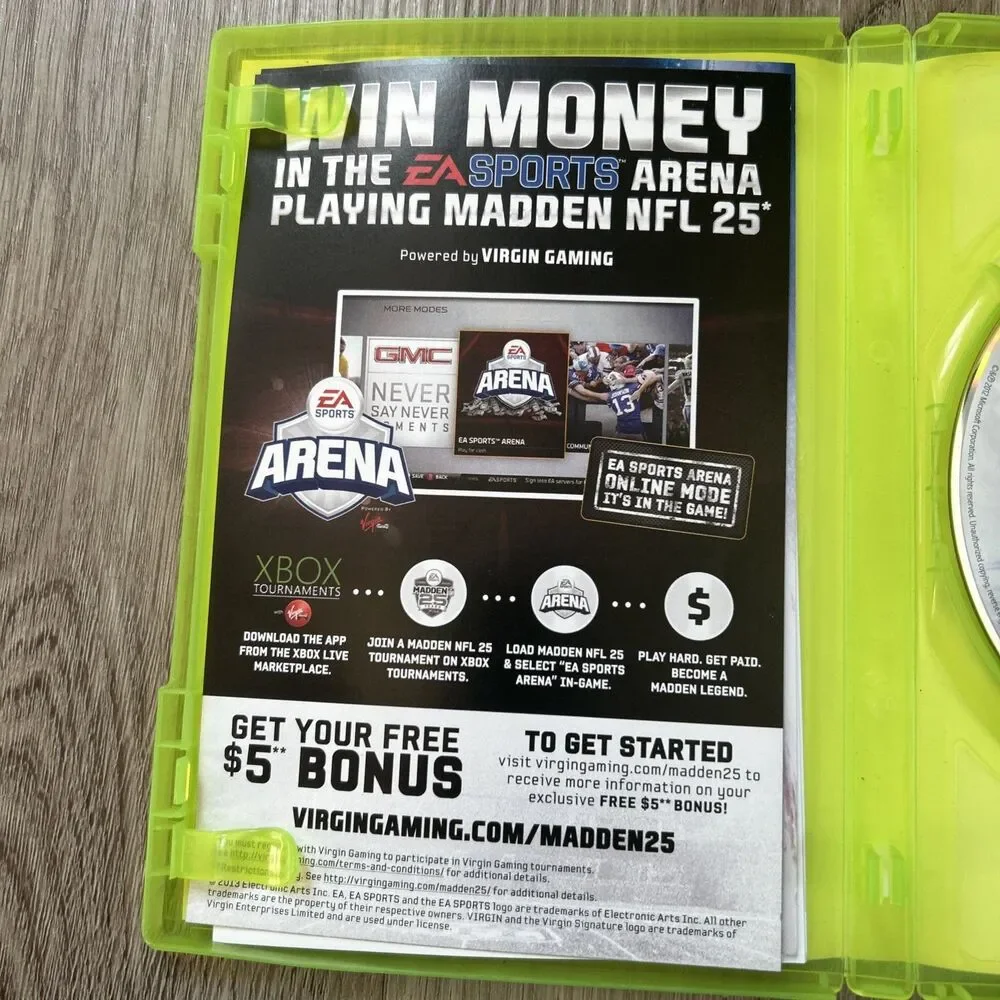 Xbox 360 Madden NFL 25 2014 Complete CIB Game w/ Inserts Tested Works
